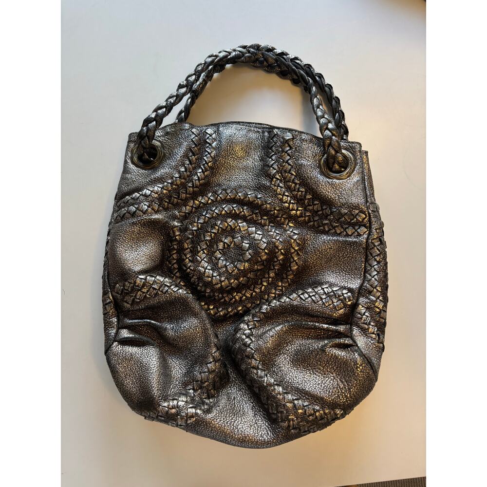 Bottega Veneta 2008 Vintage Metallic Illusion Hobo Bronze Purse Sold Out